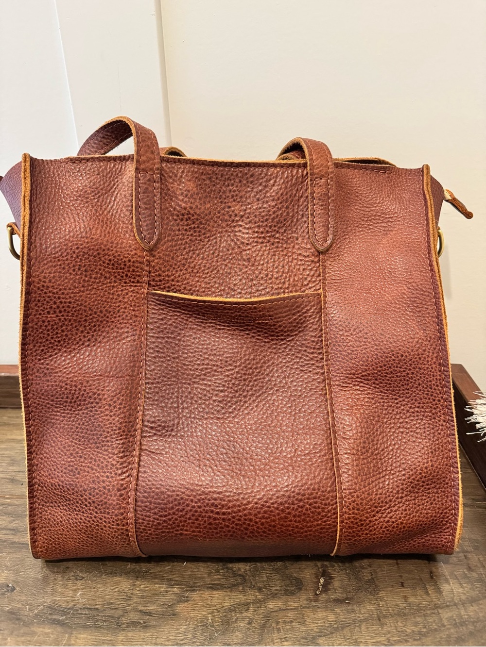 Portland Leather Large Lola N/S Nutmeg Zip